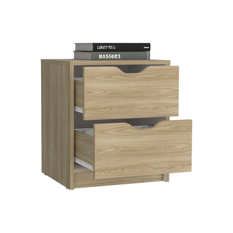 VELADOR 2 CAJONES BASILEA DUNA Y BLANCO 48X41X36,3 CM - 5
