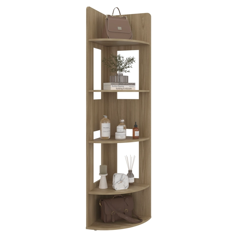 BIBLIOTECA ESQUINERA TUHOME DREAMS WENGUE 170,0X40,0X40,0 CM - 2