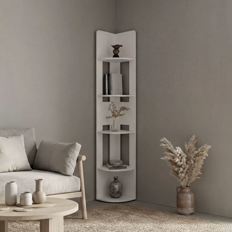 ESTANTE ESQUINERO HOME-E7 CARTAGENA Y WENGUE 180,6X30,0X30,0 CM - 1