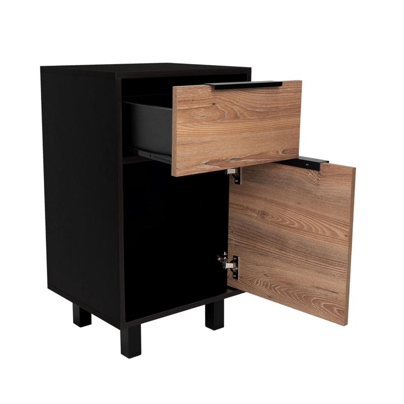 COMBO 2 VELADORES 1 CAJON 1 PUERTA KAIA WENGUE Y MIEL - 3