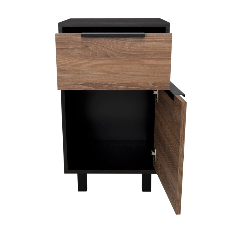 COMBO 2 VELADORES 1 CAJON 1 PUERTA KAIA WENGUE Y MIEL - 4