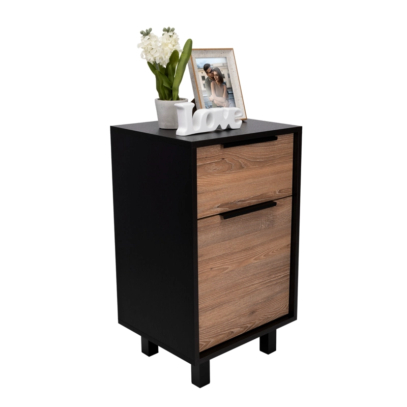 COMBO 2 VELADORES 1 CAJON 1 PUERTA KAIA WENGUE Y MIEL - 5