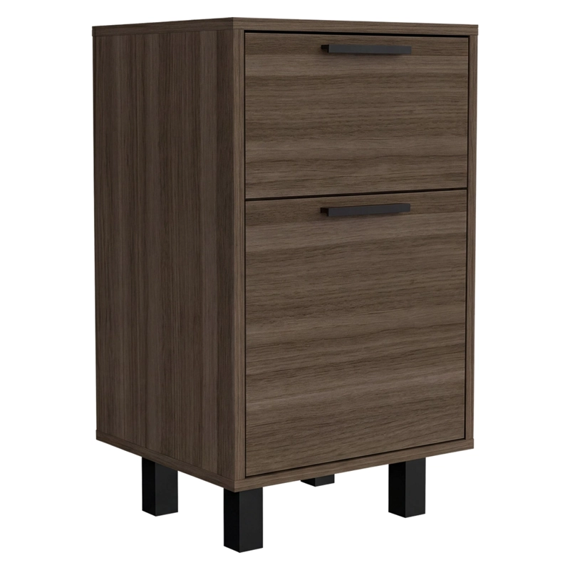 VELADOR 2 CAJONES 1 PUERTA SECRET Z-81 AVELLANA Y NEGRO 70,0X41,0X36,3 CM - 5