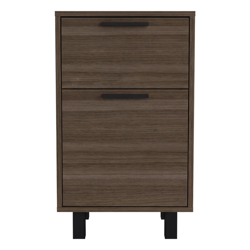 VELADOR 2 CAJONES 1 PUERTA SECRET Z-81 AVELLANA Y NEGRO 70,0X41,0X36,3 CM - 6