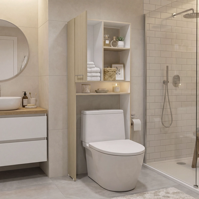 ESTANTE WC 1 PUERTA BATH-26 BLANCO 160,0X63,1X26,5 CM - 3