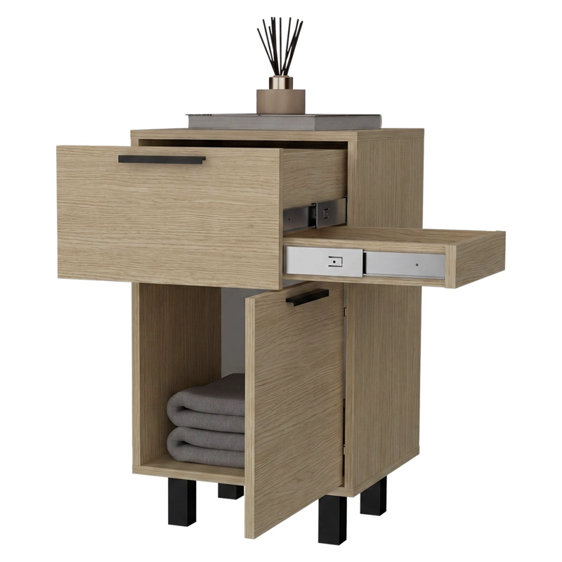 VELADOR 2 CAJONES 1 PUERTA SECRET Z-81 CARTAGENA Y BLANCO 70,0X41,0X36,3 CM - 1