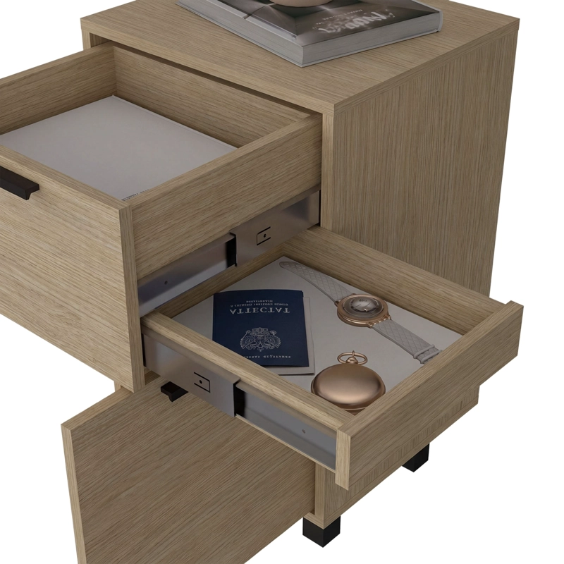 VELADOR 2 CAJONES 1 PUERTA SECRET Z-81 CARTAGENA Y BLANCO 70,0X41,0X36,3 CM - 7