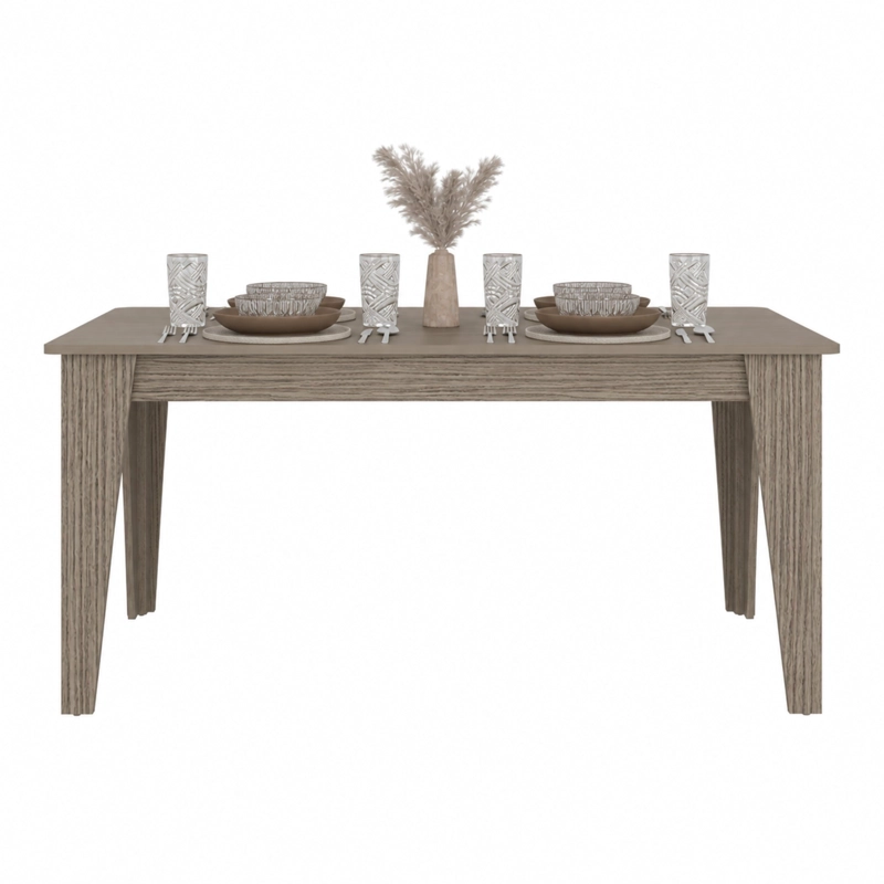 MESA DE COMEDOR TORINO AVELLANA 74X160X88 CM - 3