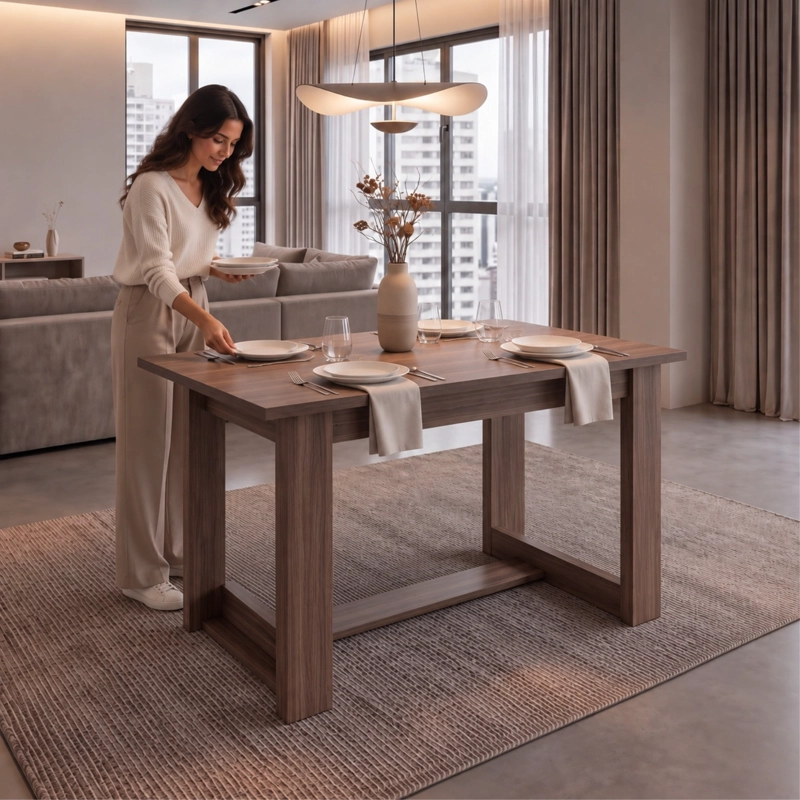 MESA DE COMEDOR VOLTERRA CARTAGENA 74X160X85 CM - 2