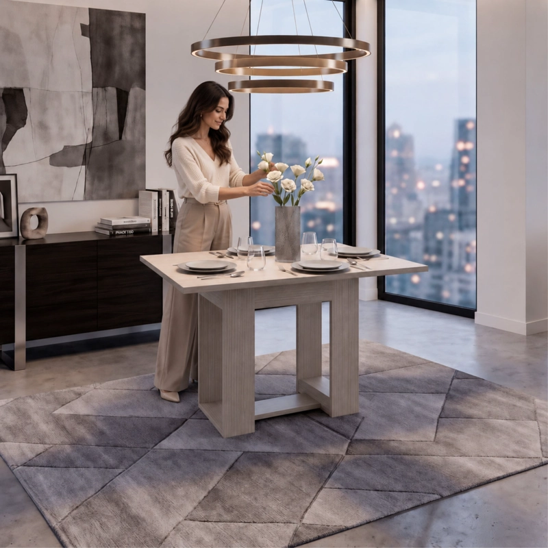 MESA DE COMEDOR VOLTERRA CARTAGENA 74X120X85 CM - 2