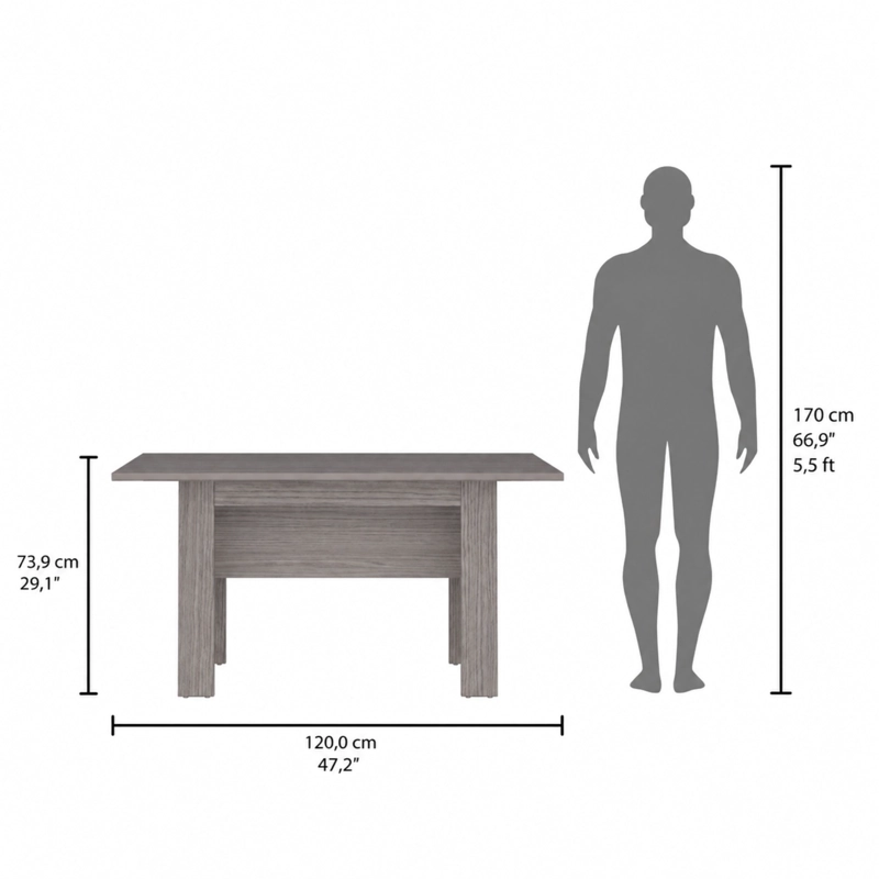 MESA DE COMEDOR CLASSIC POSITANO 73,9X120X85 CM - 7