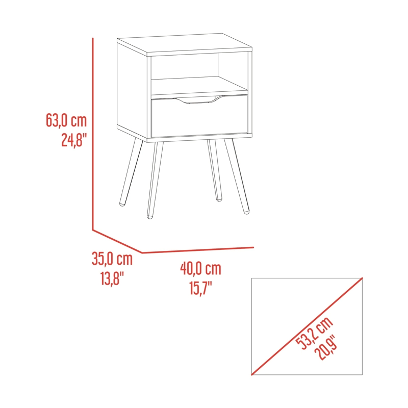 COMBO 2 VELADORES 1 CAJON OTOM BLANCO Y ROVERE - 9