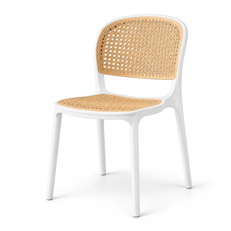 SILLA NEST BLANCA Y CAFE  CLARO 82,0X48,8X56,0 CM - 3