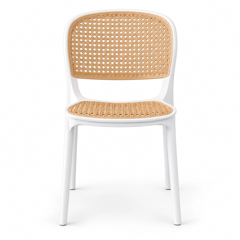 SILLA NEST BLANCA Y CAFE  CLARO 82,0X48,8X56,0 CM - 4