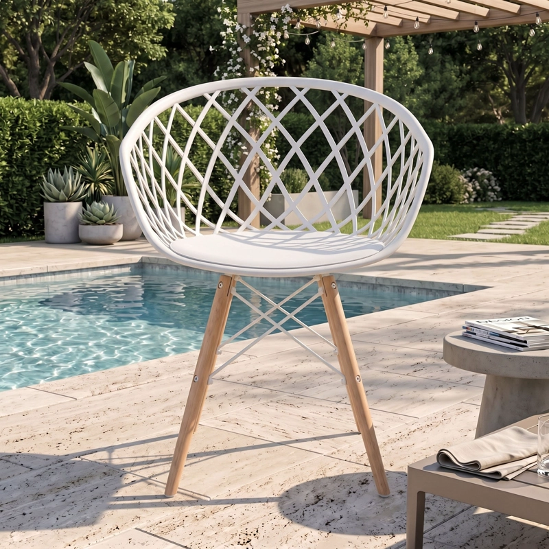 SILLA CON BRAZOS OASIS NEGRA 78,0X57,0X52,0 CM - 1