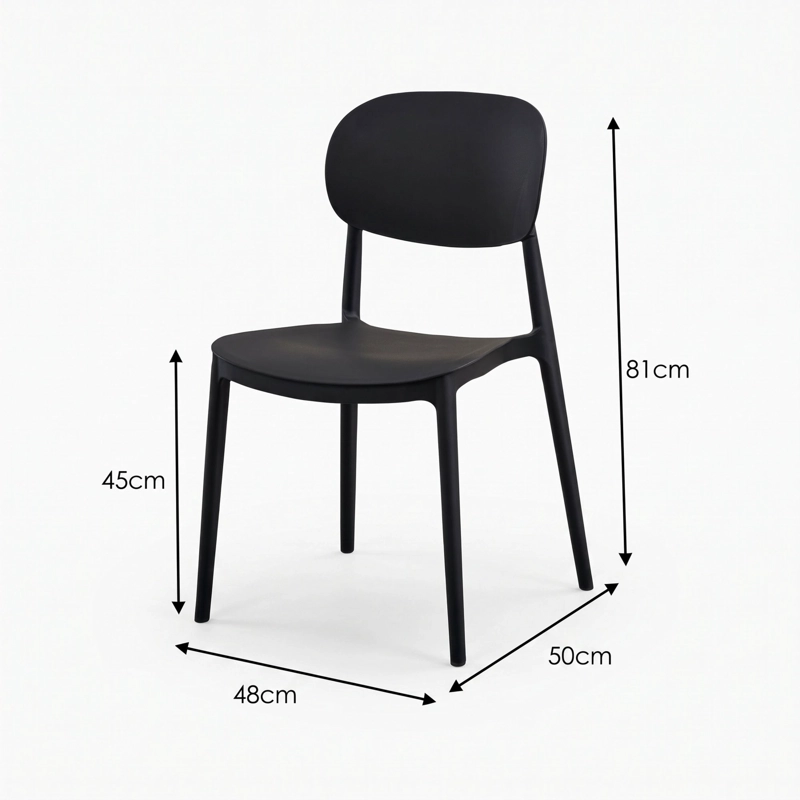 SILLA MILAN VERDE 81,0X48,0X50,0 CM - 5