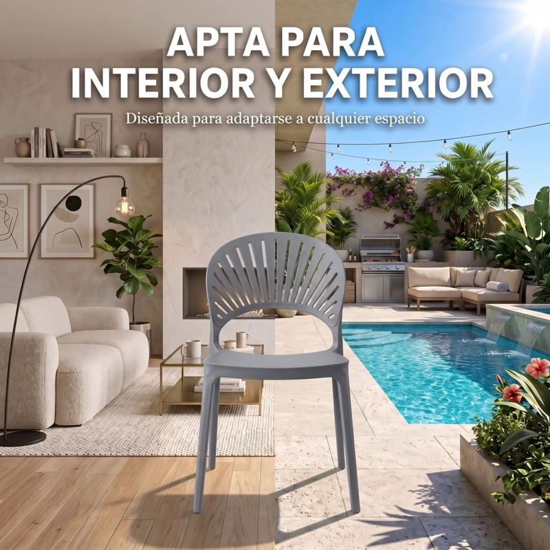SILLA PARAISO TAUPE 82,0X48,0X58,0 CM - 7