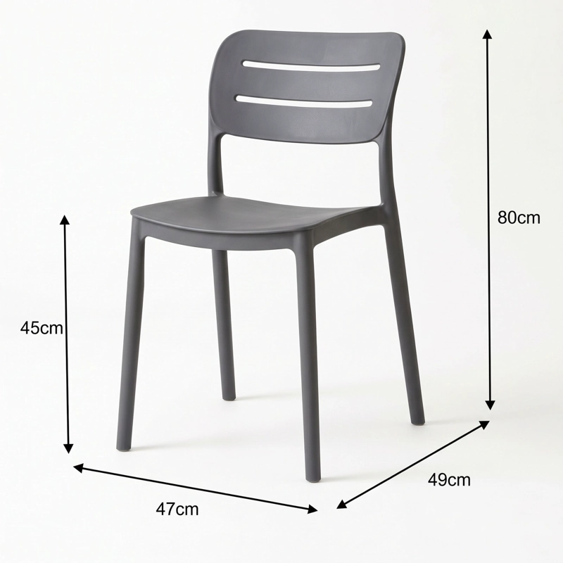 SILLA HARRIMAN NEGRA 80,0X47,0X49,0 CM - 5