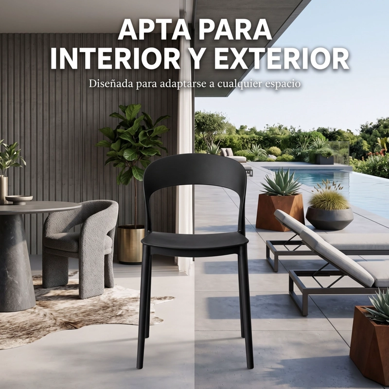 SILLA PATRICK GRIS OSCURO 77,0X43,0X46,0 CM - 7