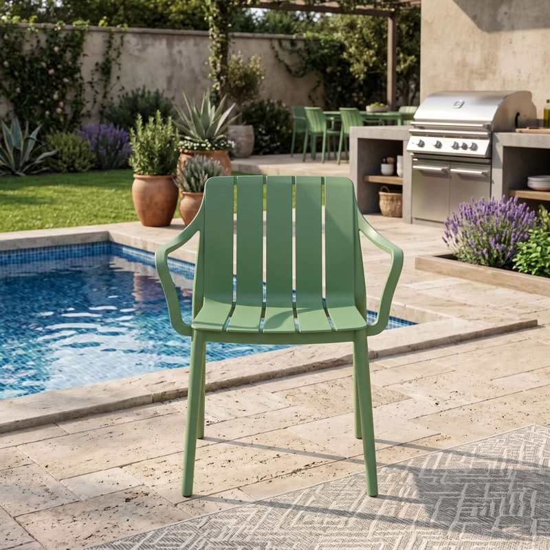 SILLA ALICE CON BRAZOS NEGRA 80,0X57,0X54,5 CM - 1