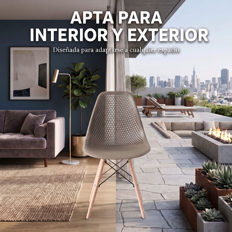SILLA MARCUS TAUPE 82,0X46,0X54,0 CM - 7