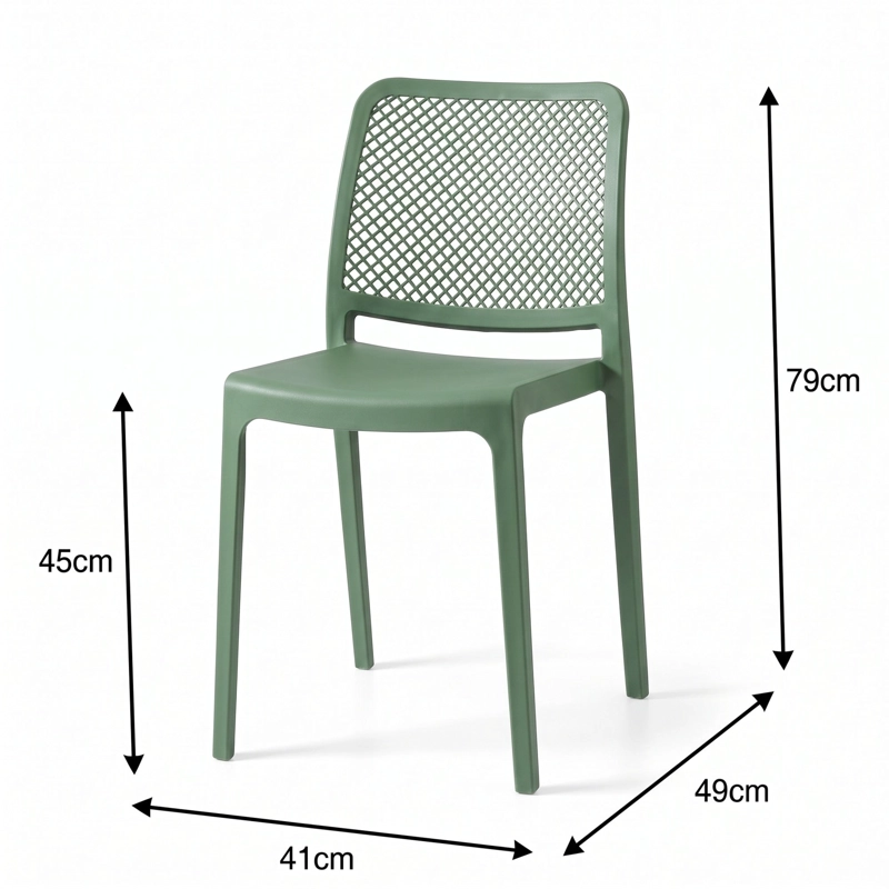 SILLA MANHATTAN NEGRA 79,0X41,0X49,0 CM - 5
