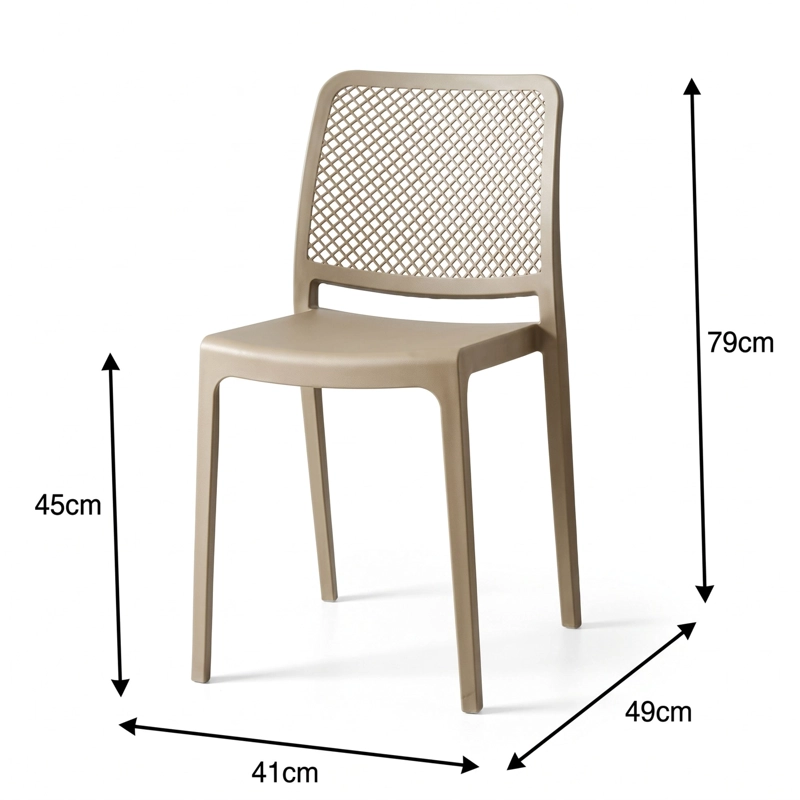 SILLA MANHATTAN NEGRA 79,0X41,0X49,0 CM - 5