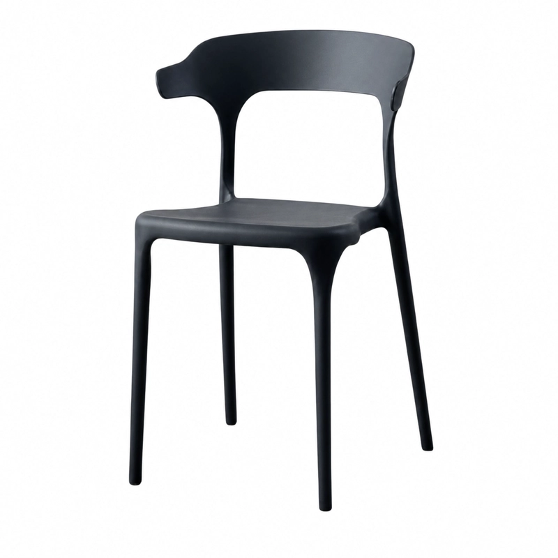 SILLA ELENA NEGRA 73,0X47,0X47,0 CM - 3