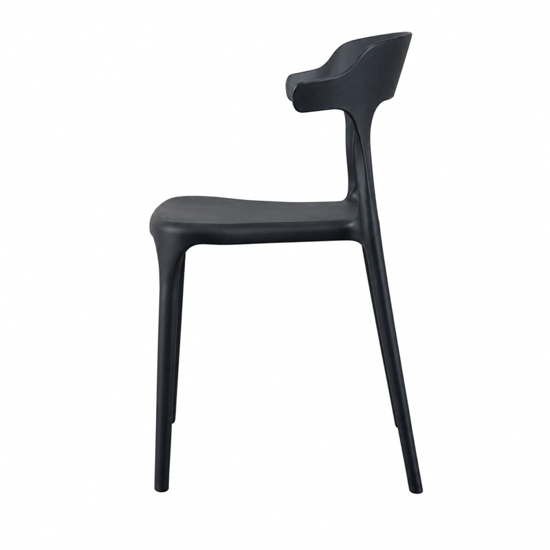 SILLA ELENA NEGRA 73,0X47,0X47,0 CM - 4
