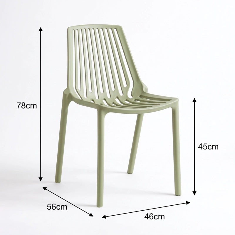 SILLA TANGER VERDE 78,0X46,0X56,0 CM - 5