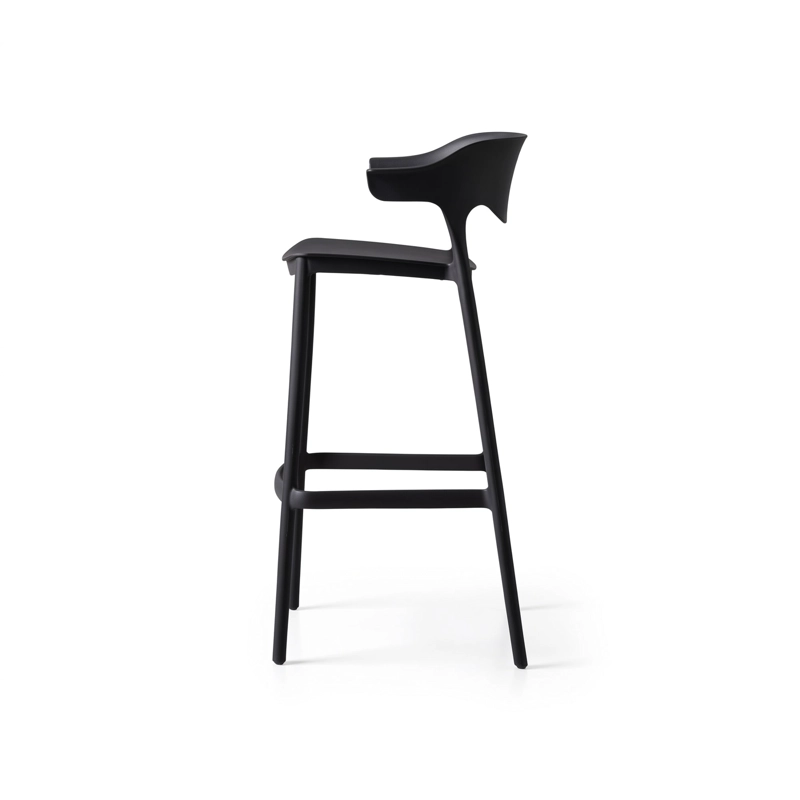 TABURETE ALTO ELENA NEGRA 99,0X49,0X48,0 CM - 4