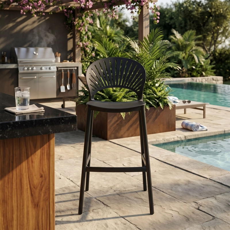 TABURETE ALTO PARAISO TAUPE 105,0X49,0X48,0 CM - 1