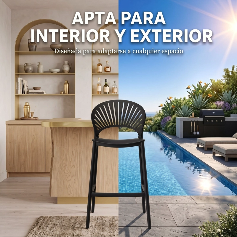 TABURETE ALTO PARAISO TAUPE 105,0X49,0X48,0 CM - 7