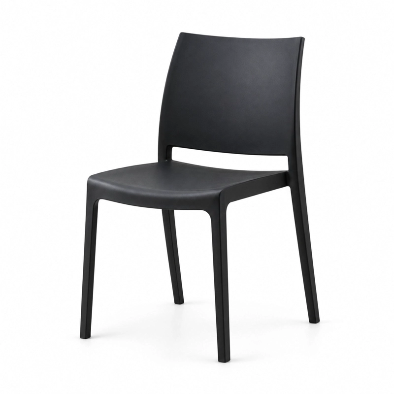 SILLA SOHO NEGRA 79,0X43,0X49,0 CM - 3