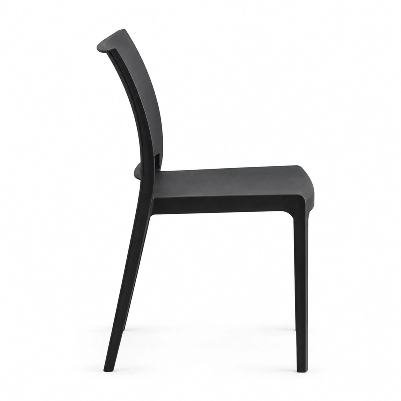 SILLA SOHO NEGRA 79,0X43,0X49,0 CM - 4