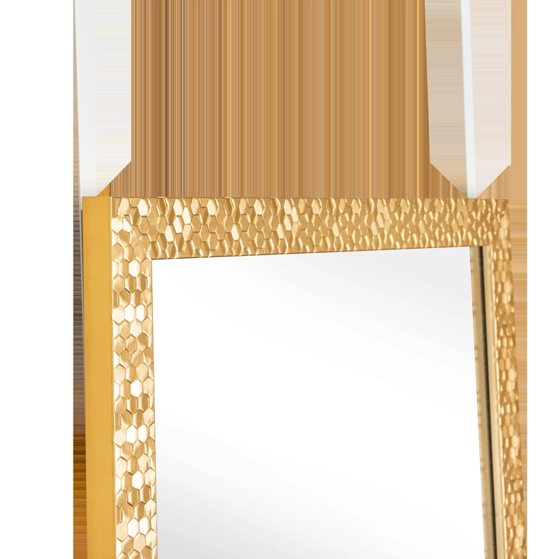 ESPEJO GAEL RECTANGULAR CON MARCO DORADO 34X124X1,5 CM - 6