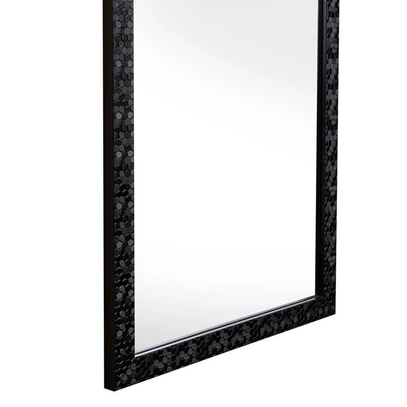 ESPEJO GAEL RECTANGULAR CON MARCO NEGRO 34X124X1,5 CM - 6