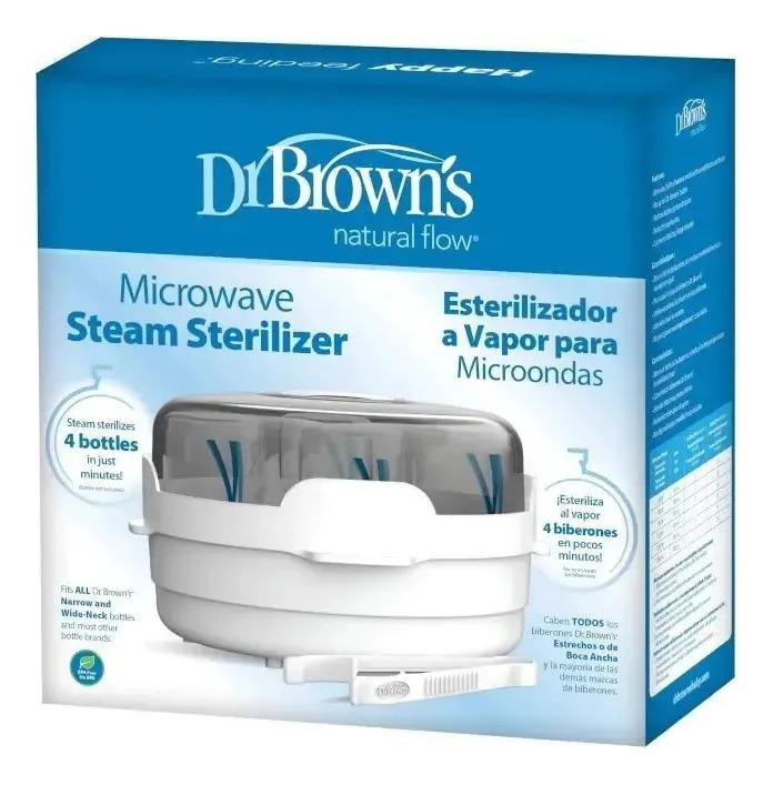 ESTERILIZADOR A VAPOR MICROONDAS DR. BROWN'S 4 MAMADERAS - 2