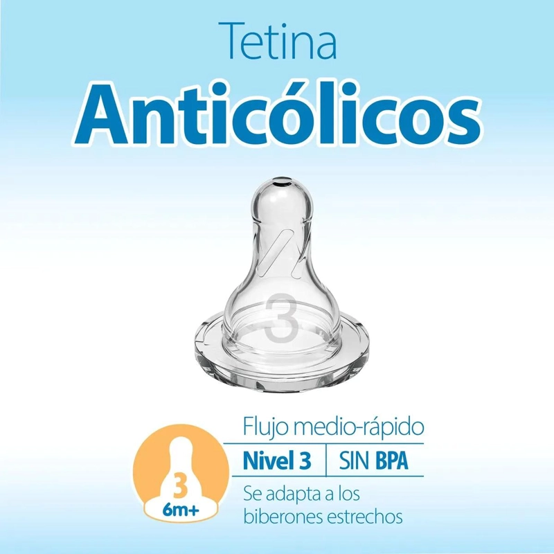 TETINA MAMILA 6M+ DR. BROWN'S OPTIONS+ ESTANDAR 2 PCS - 3