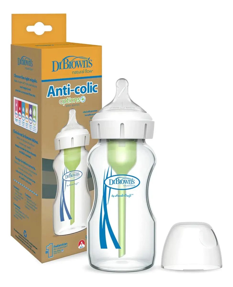 MAMADERA ANTICOLICOS DR. BROWN'S BOCA ANCHA VIDRIO 270ML - 2