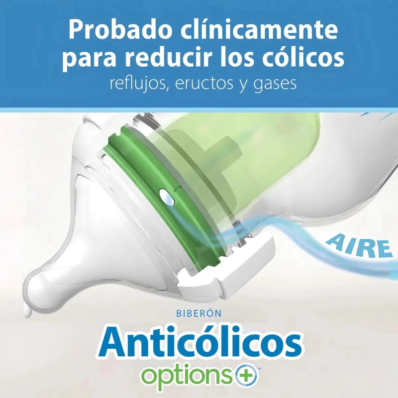 MAMADERA ANTICOLICOS DR. BROWN'S BOCA ANCHA VIDRIO 270ML - 3