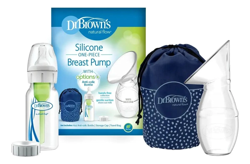 EXTRACTOR DE LECHE MANUAL DR. BROWN'S MAS MAMADERA 120ML - 1