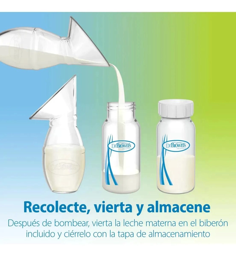 EXTRACTOR DE LECHE MANUAL DR. BROWN'S MAS MAMADERA 120ML - 5
