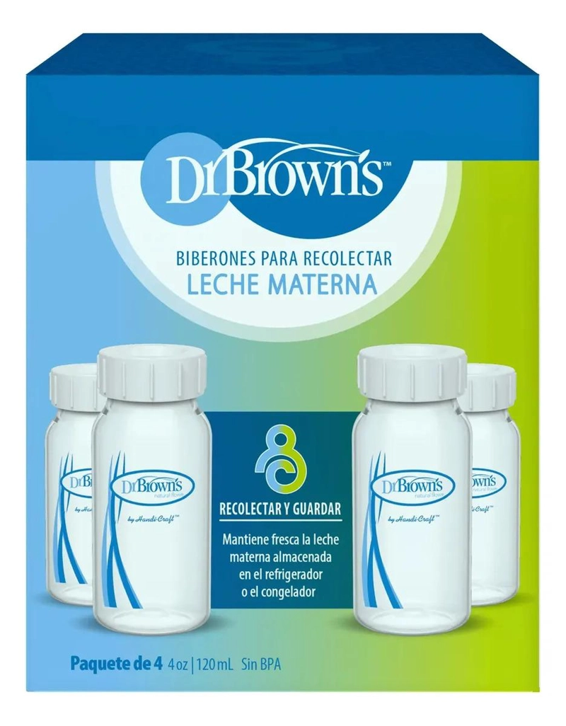 BOTELLAS RECOLECTORAS DE LECHE ESTANDAR DR BROWN'S 4UN 120ML - 2