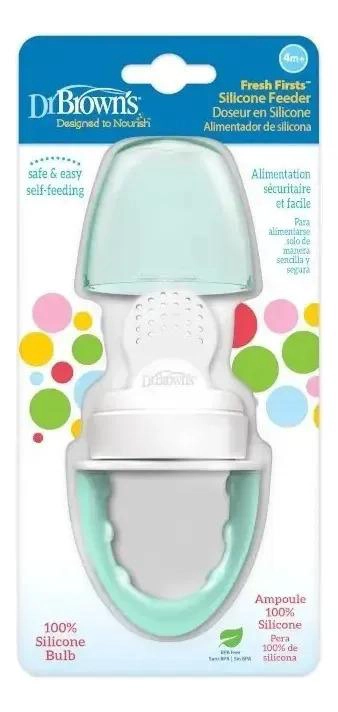 CHUPETE PARA ALIMENTOS 4M+ MENTA/UNISEX DR. BROWN'S - 2