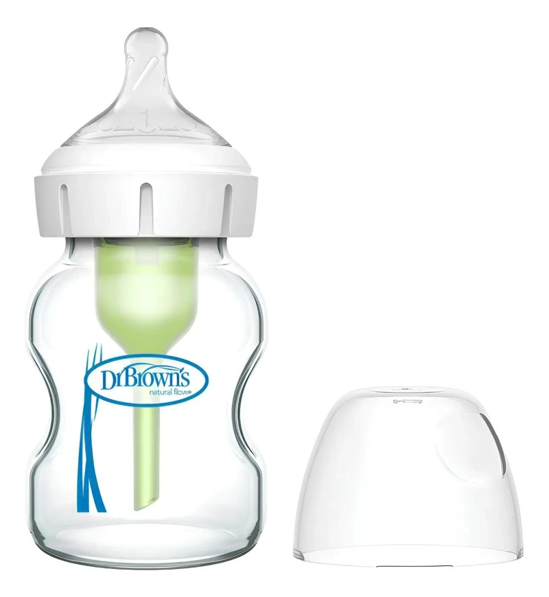 MAMADERA DE VIDRIO DR. BROWN'S OPTIONS+ BOCA ANCHA 150ML - 2