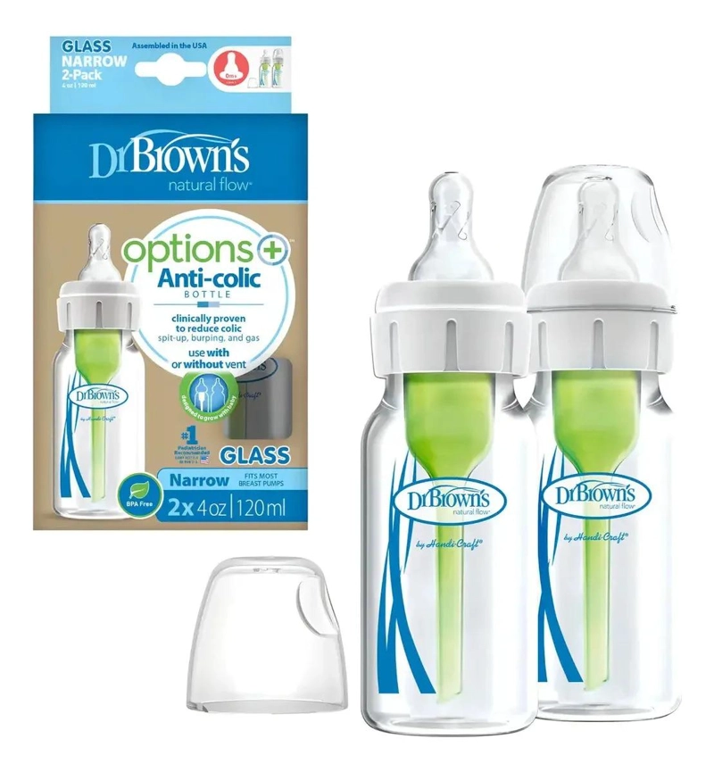 BIBERON DR BROWN'S VIDRIO ANTICOLICOS 120ML PACK 2 - 2