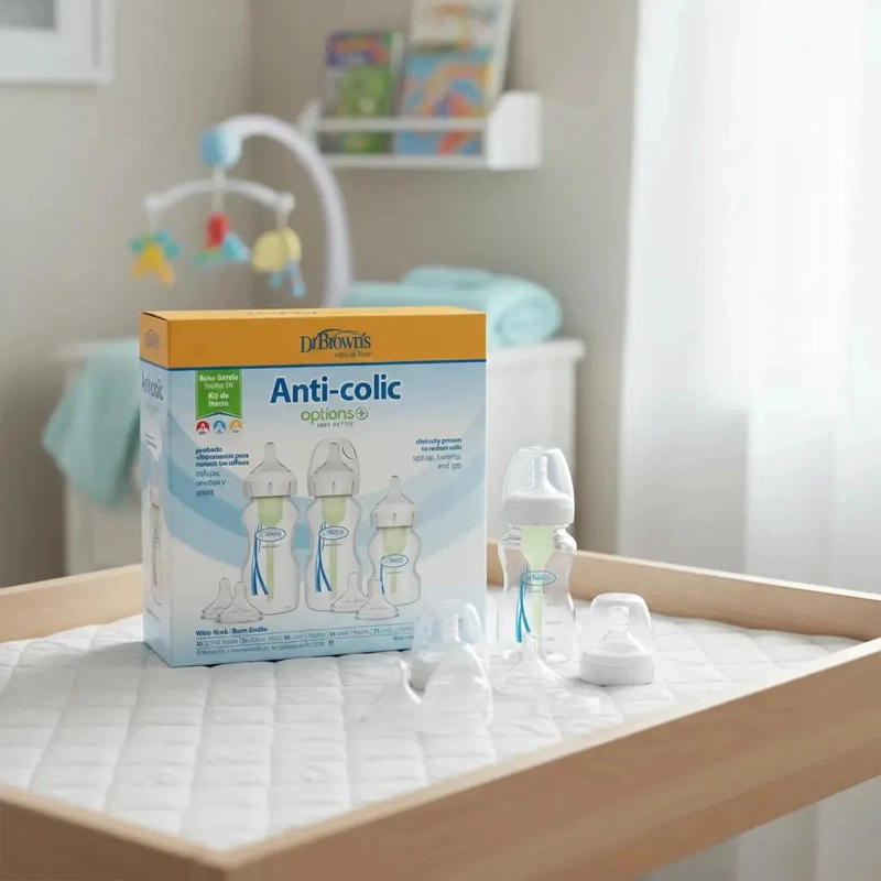 KIT DE MAMADERAS INICIO DR BROWN'S 270 Y 250ML, ANTICOLICOS - 7