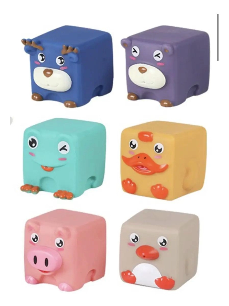JUGUETE BLOQUES DE SILICONA PARA BEBE  DIDACTICO SENSORIAL 6 - 3