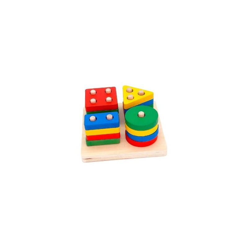 JUGUETE DE ENCAJE CON DIFICULTAD DIDACTICO MONTESSORI - 1